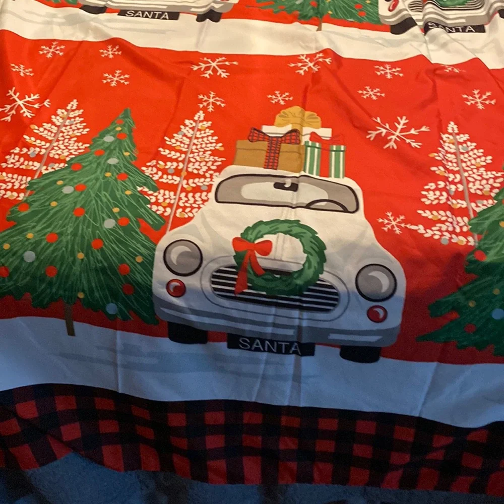 Xmas shower curtain